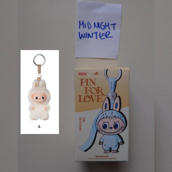 NEW Sealed Pin For Love "A" Labubu Plush Pendant from Pop Mart - Picture 1 of 8